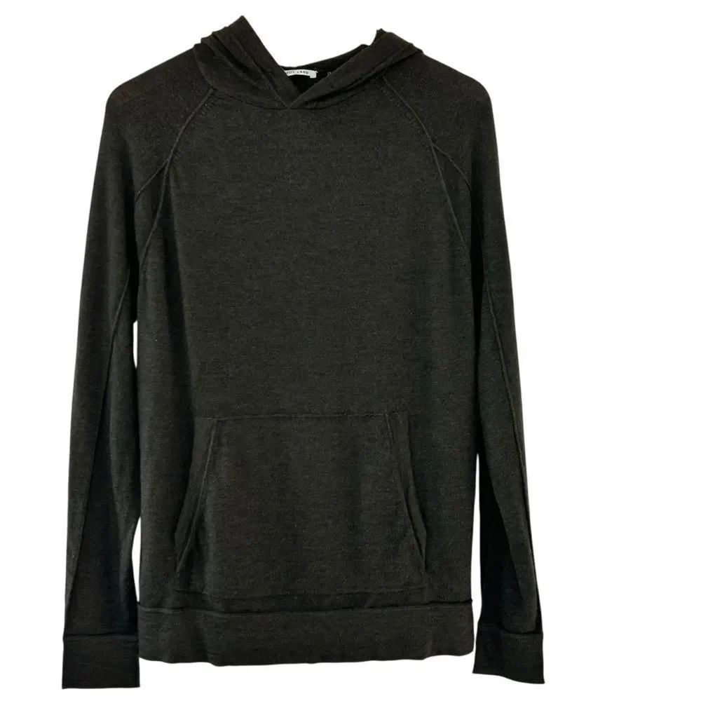 Helmut Lang dark olive wool Hoodie size medium